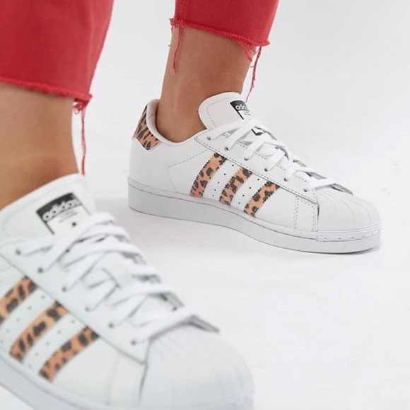 adidas originals leopard print trainers